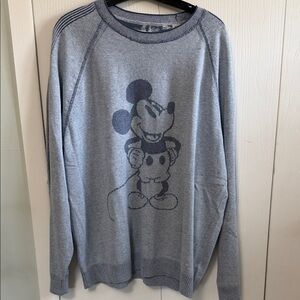 Tommy Bahama Light Blue Crewneck Sweater with Mickey Mouse Graphic